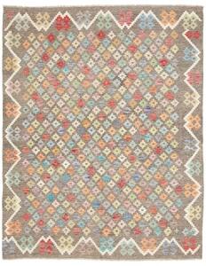 Tappeto Kilim Stilizzato Marrone Multicolore 156x193 Cm