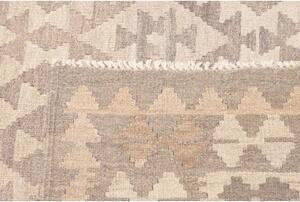 Tappeto Kilim Geometrico Beige Tortora 196x293 Cm