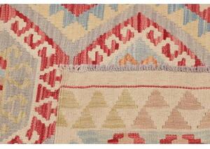 Tappeto Kilim Geometrico Avorio Rosso 99x146 Cm