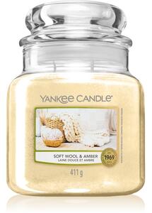 Yankee Candle Soft Wool & Amber candela profumata 411 g