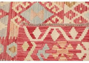 Tappeto Kilim Geometrico Rosso Mattone Beige 179x235 Cm