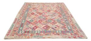 Tappeto Kilim Geometrico Multicolore 173x242 Cm