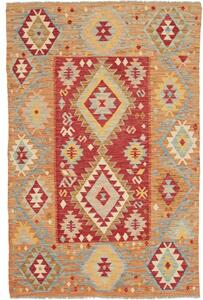 Tappeto Kilim Geometrico Ocra Rosso 120x183 Cm