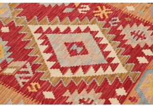 Tappeto Kilim Geometrico Ocra Rosso 120x183 Cm
