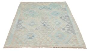 Tappeto Kilim Geometrico Verde Acquamarina Beige 121x184 Cm