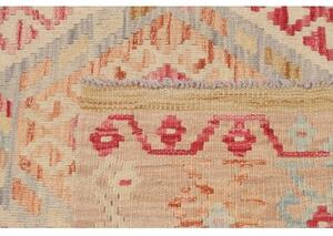 Tappeto Kilim Stilizzato Rosa Beige 128x186 Cm