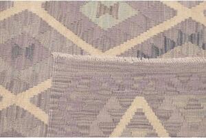 Tappeto Kilim Geometrico Malva Beige 254x299 Cm