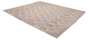 Tappeto Kilim Geometrico Malva Beige 254x299 Cm