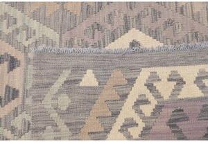 Tappeto Kilim Geometrico Grigio Lavanda 298x390 Cm