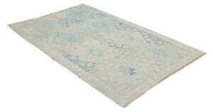Tappeto Kilim Geometrico Verde Acquamarina Beige 121x184 Cm