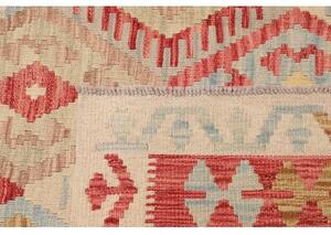 Tappeto Kilim Geometrico Rosso Mattone Beige 200x287 Cm