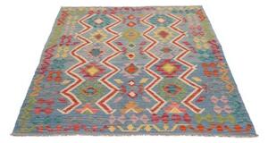 Tappeto Kilim Geometrico Celeste Multicolore 125x172 Cm