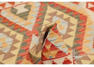 Tappeto Kilim Geometrico Arancione Beige 97x149 Cm