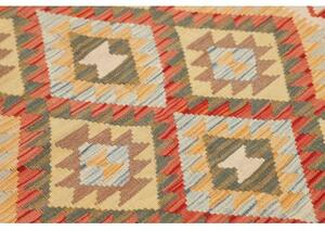 Tappeto Kilim Geometrico Arancione Beige 97x149 Cm