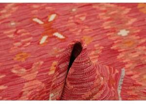 Tappeto Kilim Geometrico Rosso Mattone Arancione 99x152 Cm