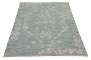 Tappeto Kilim Geometrico Azzurro Verde Chiaro 99x154 Cm
