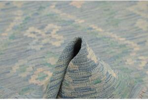Tappeto Kilim Geometrico Azzurro Verde Chiaro 99x154 Cm