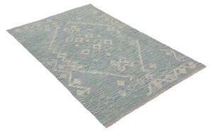 Tappeto Kilim Geometrico Azzurro Verde Chiaro 99x154 Cm