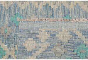 Tappeto Kilim Geometrico Azzurro Turchese 102x152 Cm