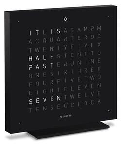 QLOCKTWO TOUCH 13,5X13,5 CM FULL METAL BLACK