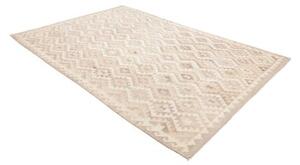 Tappeto Kilim Geometrico Beige Tortora 200x296 Cm