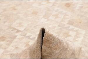 Tappeto Kilim Geometrico Beige Sabbia 216x292 Cm