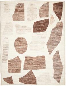 Tappeto Berbero Astratto Avorio Marrone 288x377 Cm