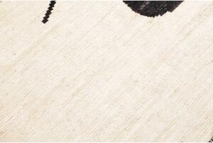 Tappeto Berbero Astratto Avorio Antracite 282x368 Cm