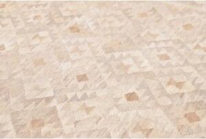 Tappeto Kilim Geometrico Beige Sabbia 216x292 Cm