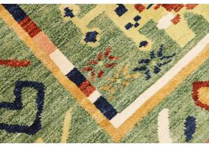 Tappeto Berbero Geometrico Verde Multicolore 133x179 Cm