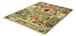 Tappeto Berbero Geometrico Verde Multicolore 133x179 Cm