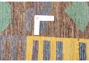 Tappeto Berbero Geometrico Marrone Scuro Multicolore 188x282 Cm