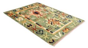 Tappeto Berbero Geometrico Verde Multicolore 133x179 Cm