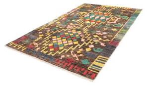 Tappeto Berbero Geometrico Marrone Scuro Multicolore 188x282 Cm