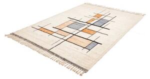 Tappeto Berbero Geometrico Avorio Multicolore 174x232 Cm