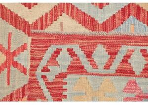 Tappeto Kilim Geometrico Rosso Beige 181x245 Cm