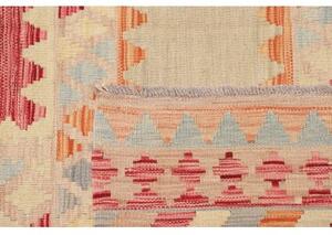 Tappeto Kilim Geometrico Beige Rosso Mattone 176x249 Cm