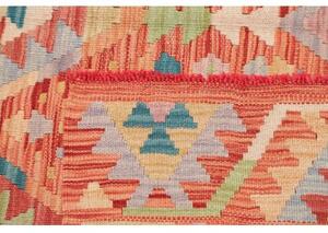 Tappeto Kilim Geometrico Rosso Ruggine Multicolore 174x239 Cm