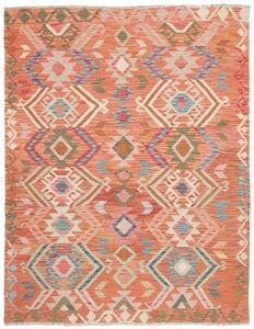 Tappeto Kilim Geometrico Arancione Multicolore 153x195 Cm