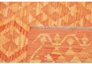 Tappeto Kilim Geometrico Arancione Giallo 106x145 Cm