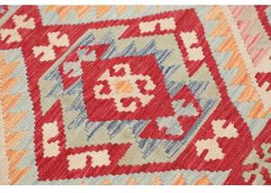 Tappeto Kilim Stilizzato Becco Di Corallo Grigio Perla 105x145 Cm
