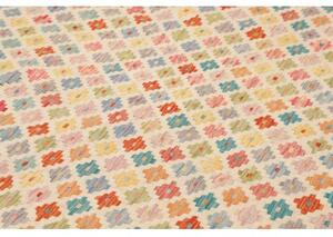 Tappeto Kilim Stilizzato Becco Rosso Corallo 198x297 Cm