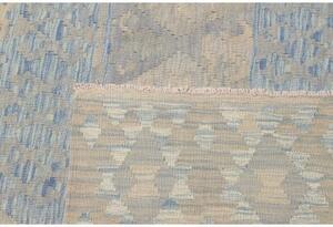 Tappeto Kilim Geometrico Azzurro Beige 205x295 Cm