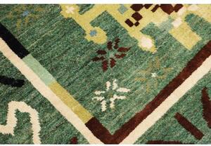 Tappeto Berbero Figurativo Verde Multicolore 155x215 Cm