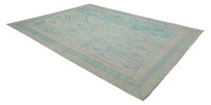 Tappeto Kilim Geometrico Azzurro Celeste 253x337 Cm