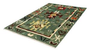 Tappeto Berbero Figurativo Verde Multicolore 155x215 Cm