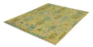 Tappeto Kilim Stilizzato Verde Blu 155x197 Cm