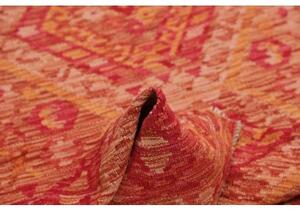 Tappeto Kilim Geometrico Rosso Arancione 118x179 Cm