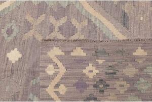 Tappeto Kilim Geometrico Tortora Beige 249x339 Cm
