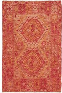 Tappeto Kilim Geometrico Rosso Arancione 118x179 Cm